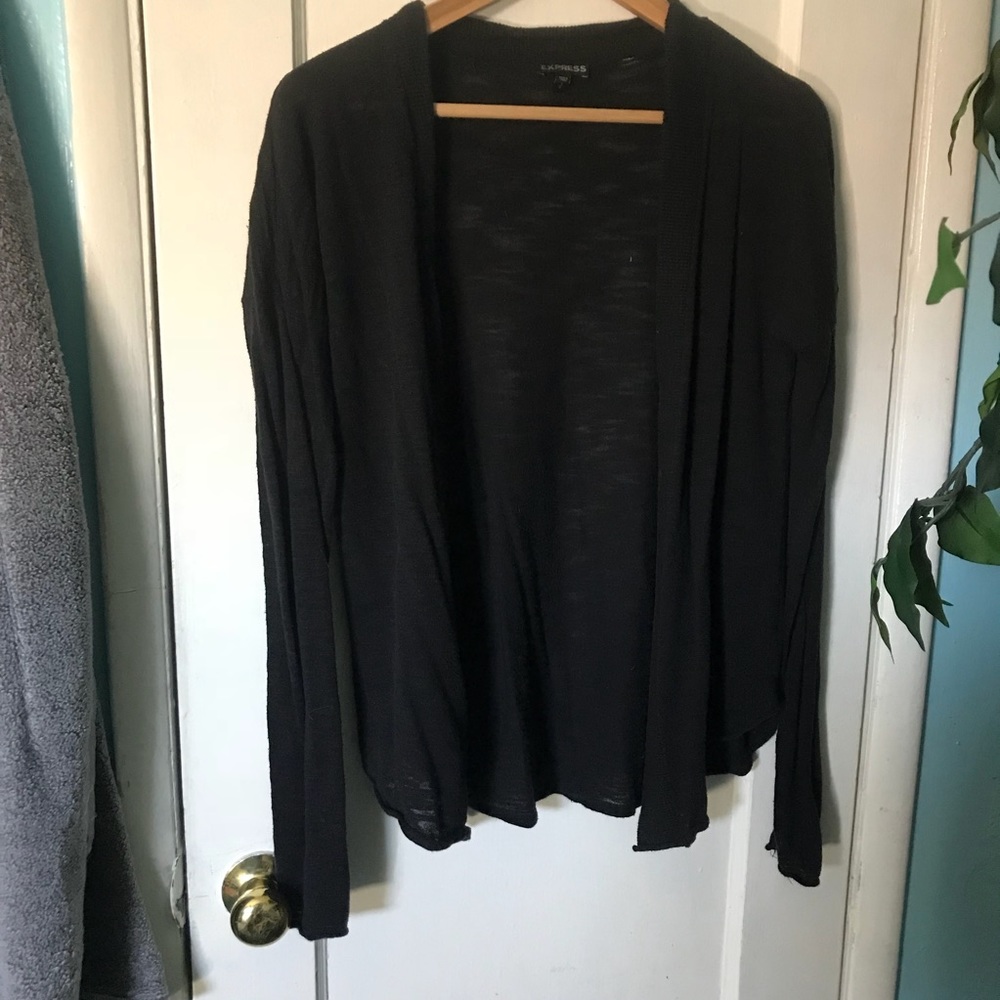 Express black cardigan